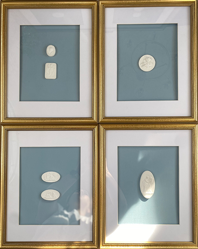 11x14 Intaglios - Light Blue 4 of 4
